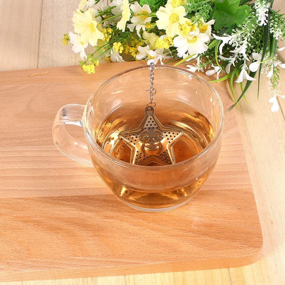 Tea Infuser / Reusable Tea bag / Tea & Coffee Strainer In Star Shaped (AJJ)
