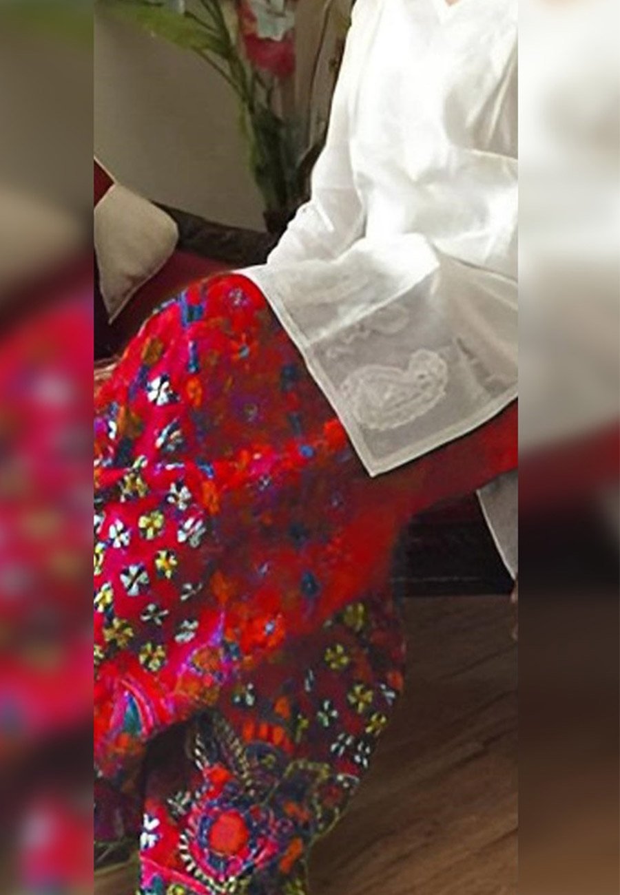 Ethnic 2 PCS Full Embroidered Lawn Dress A48#
