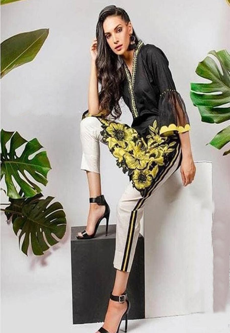 Charizma Khan 2 PCS Full Embroidered Lawn Dress A 48#
