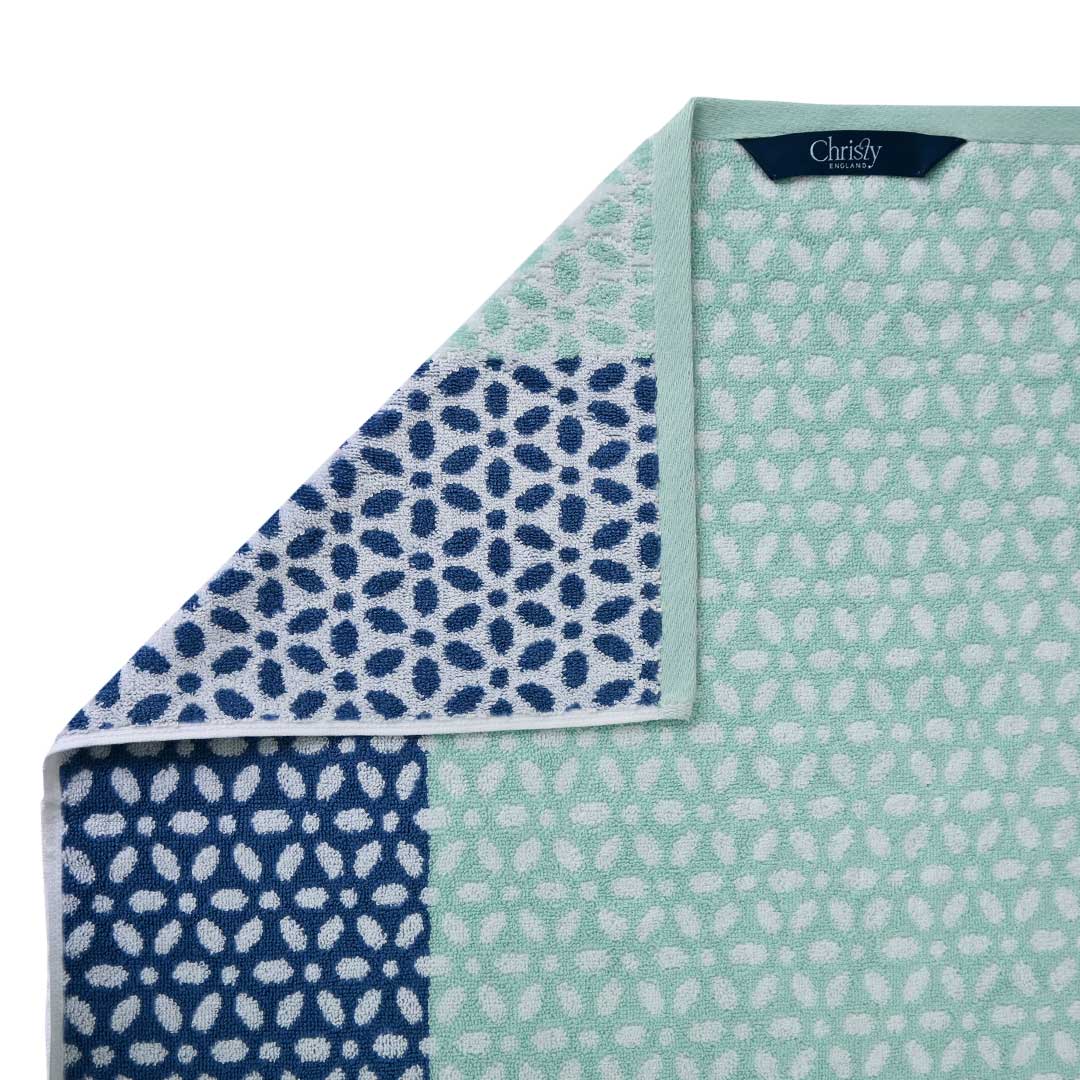 Luxury 100% Cotton Supreme Bath Towel - Blue And Light Blue (20" x 40")