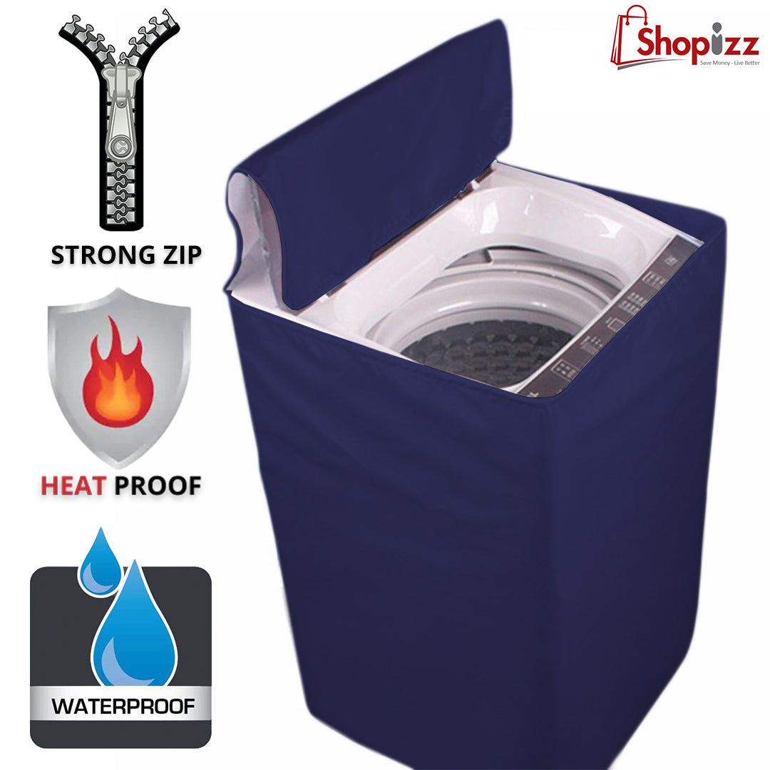 Washing Machine Cover : Waterproof , Dustproof, Heatproof & Scratchproof - Blue Color- Top Laod