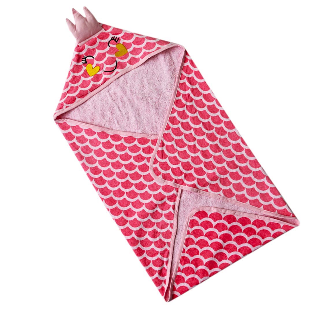 Cartoon Hooded Baby Towel Wrap