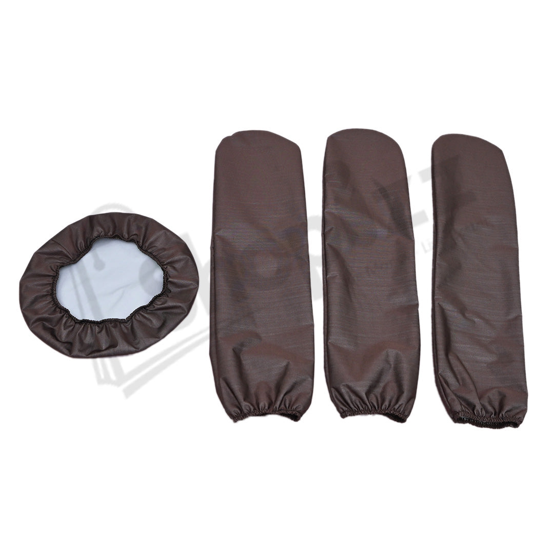 Dust & Waterproof Ceiling Fan Cover In Poly Cotton  Brown Color - Universal Size