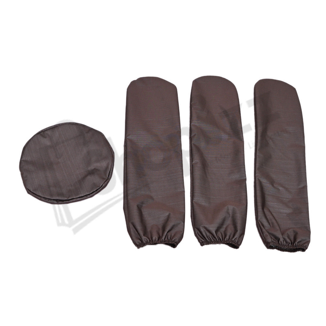 Dust & Waterproof Ceiling Fan Cover In Poly Cotton  Brown Color - Universal Size