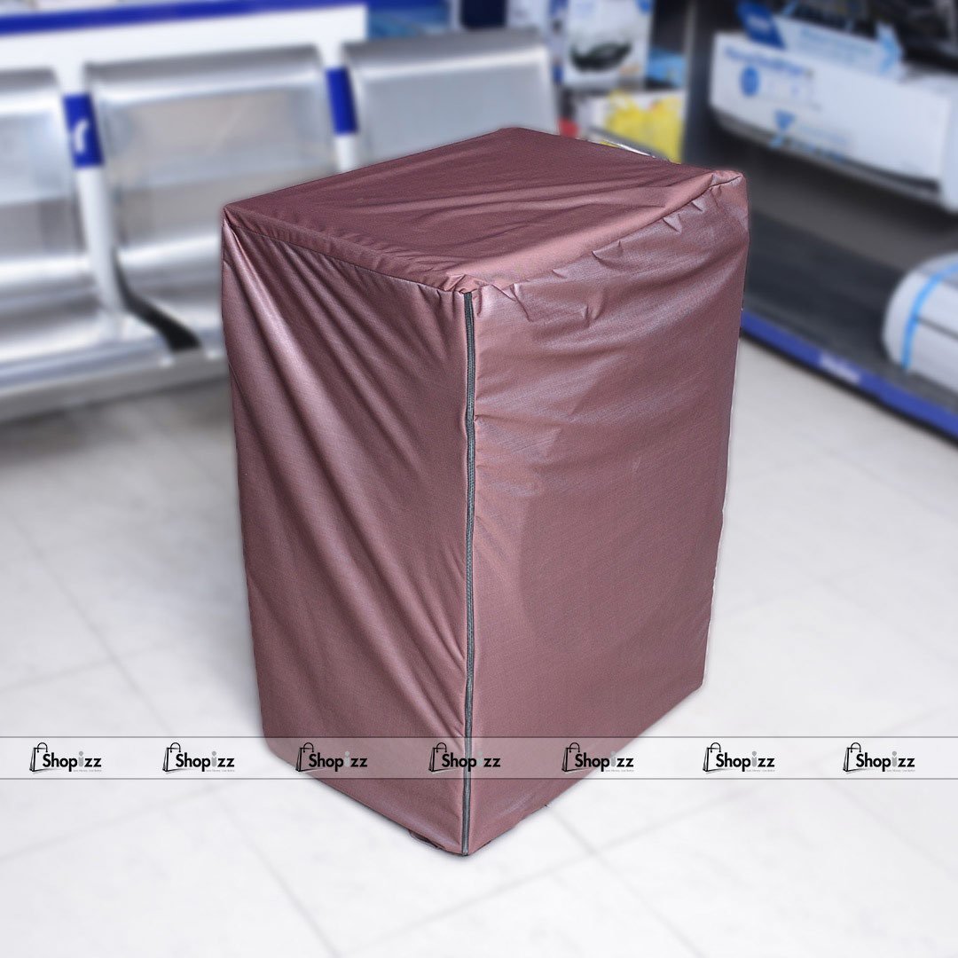 Zipper Waterproof Washing Machine Cover Front Loaded Brown Color – All Sizes available