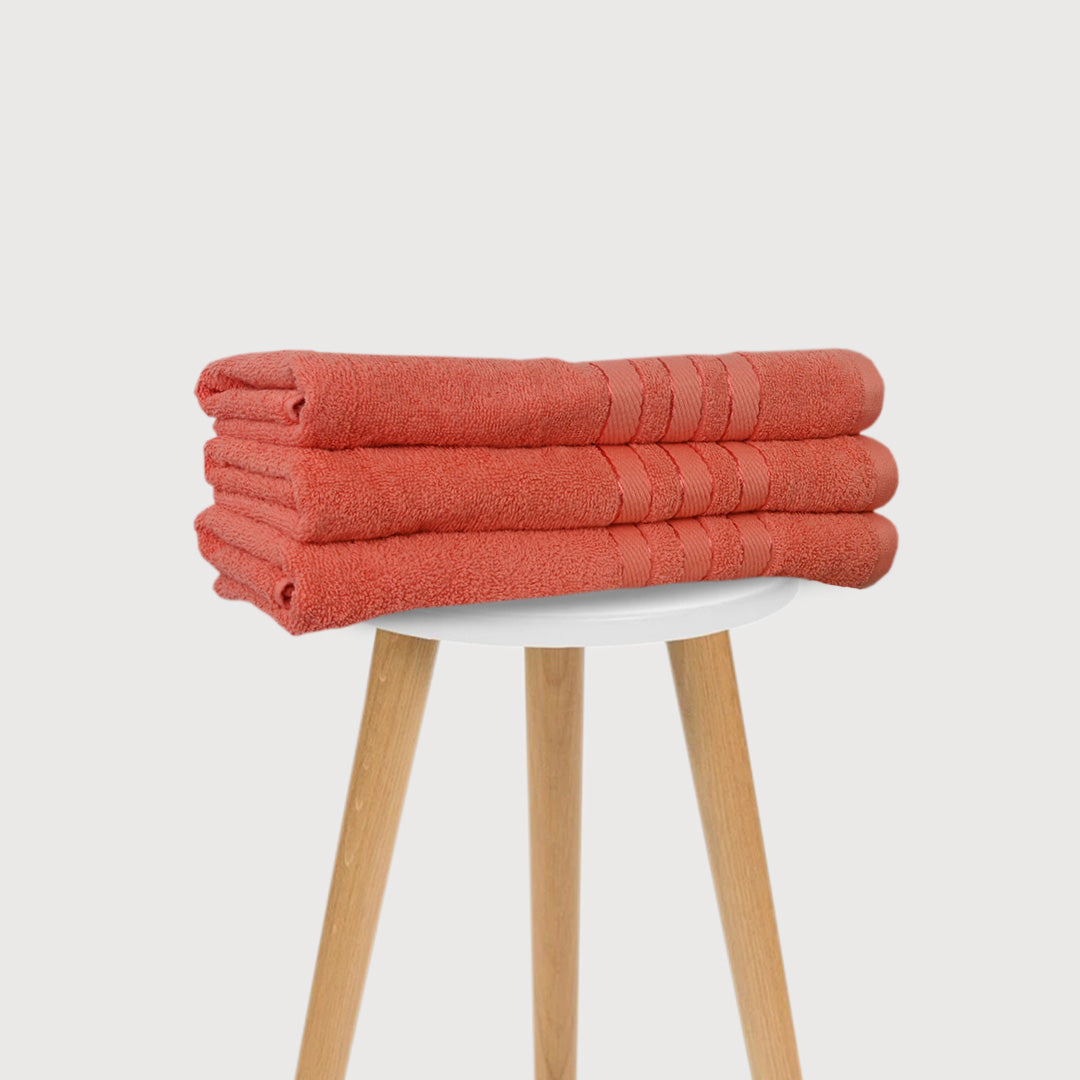 Luxury 100% Cotton Supreme Bath Towel - Peach (20" x 40")