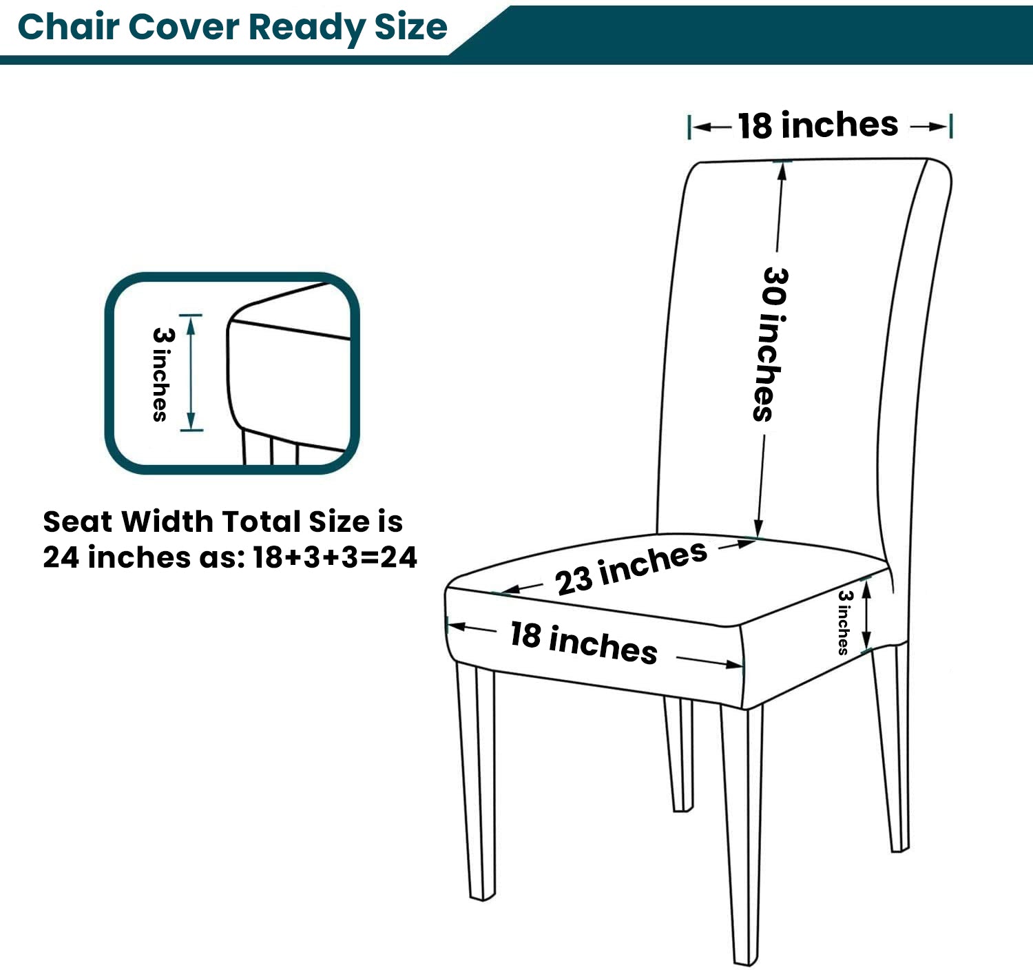 Fitted Style Cotton Jersey Chair Cover - Maroon
