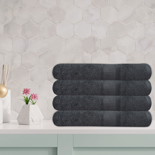 Luxury 100% Cotton Supreme Bath Towel - Dark Grey (27" x 54")
