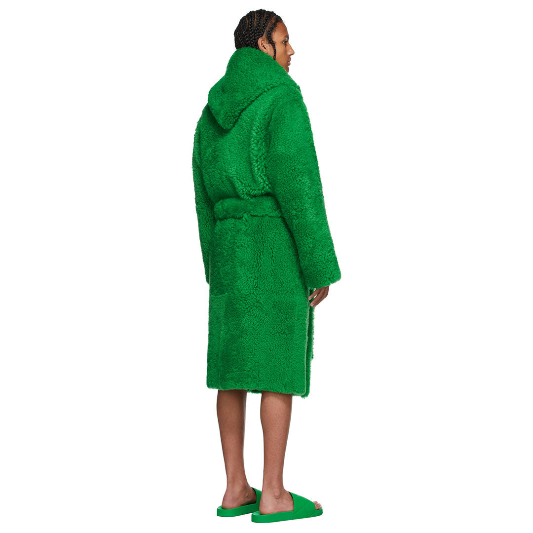 Green Color 100% Cotton Bathrobe - Large