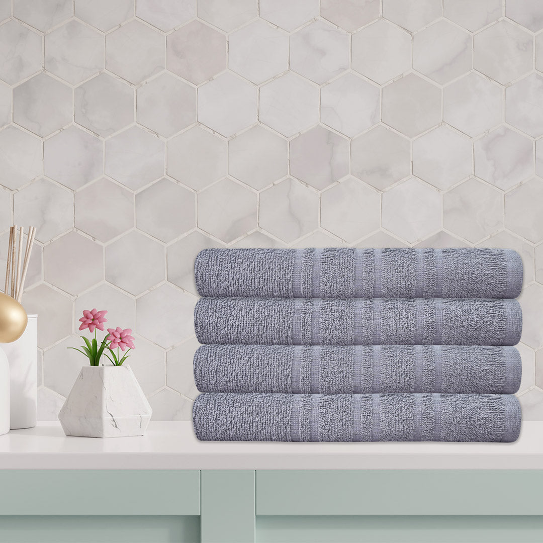Luxury 100% Cotton Supreme Bath Towel - Light Grey (20" x 40")