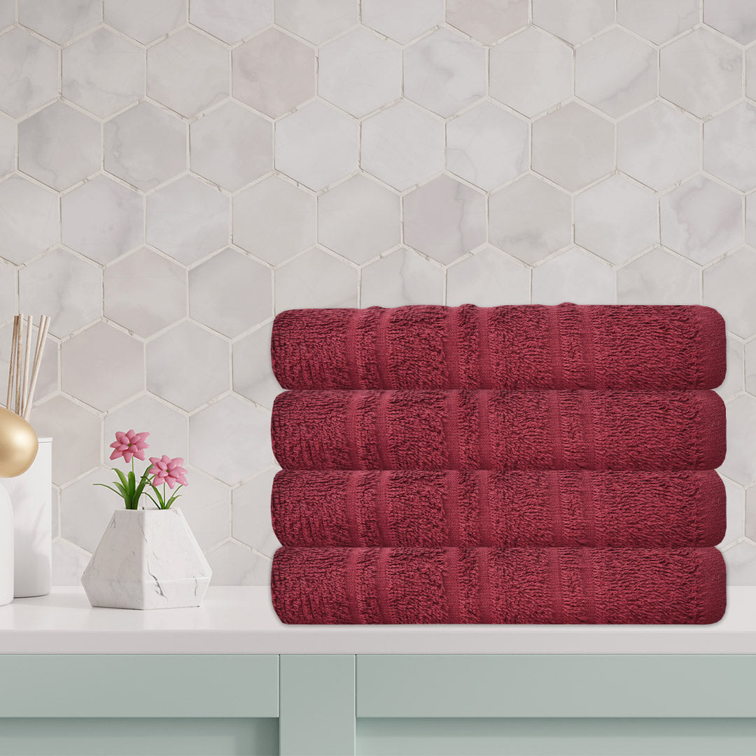 Luxury 100% Cotton Supreme Bath Towel - Maroon (20" x 40")