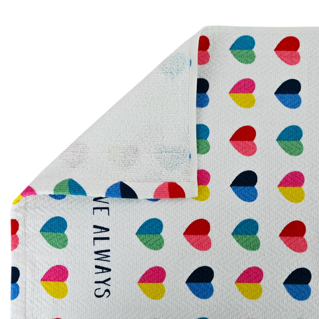 Heart Printed Luxury 100% Cotton Kitchen Towel – (19″ x 29″)