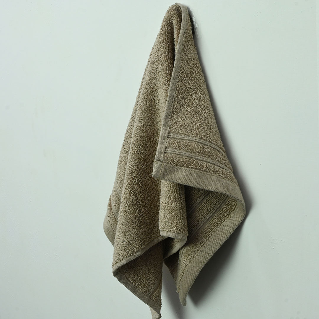 Luxury 100% Cotton Supreme Hand Towel - Light Brown (12" x 20")