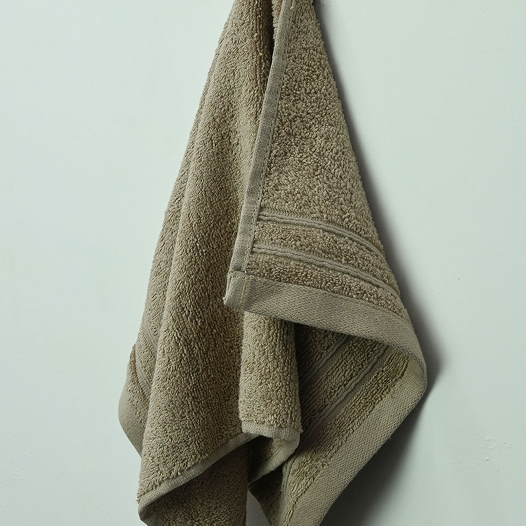 Luxury 100% Cotton Supreme Hand Towel - Light Brown (12" x 20")