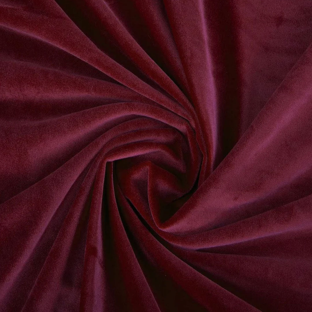 Pair of Laser Cutwork Versace Velvet Curtains White on Maroon With Tie Belts