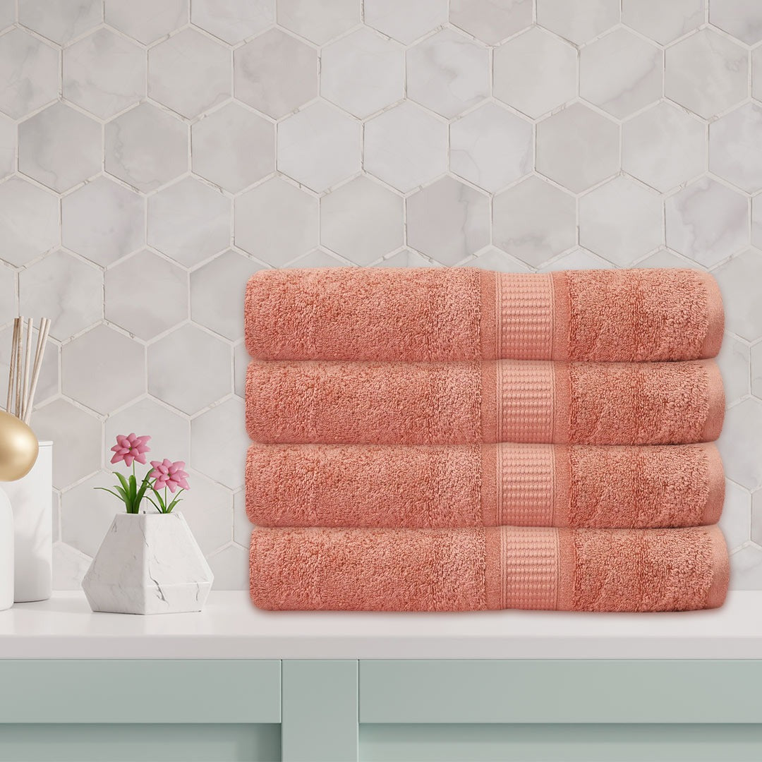 Luxury 100% Cotton Supreme Bath Towel - Orange (30" x 60")