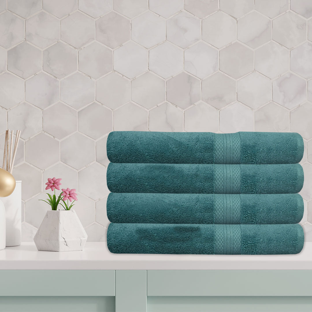 Luxury 100% Cotton Supreme Bath Towel - Deep Sky Blue (30" x 55")