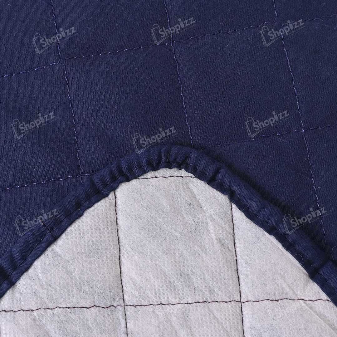 Fine Cotton Quilted Sofa Cover – Blue Color