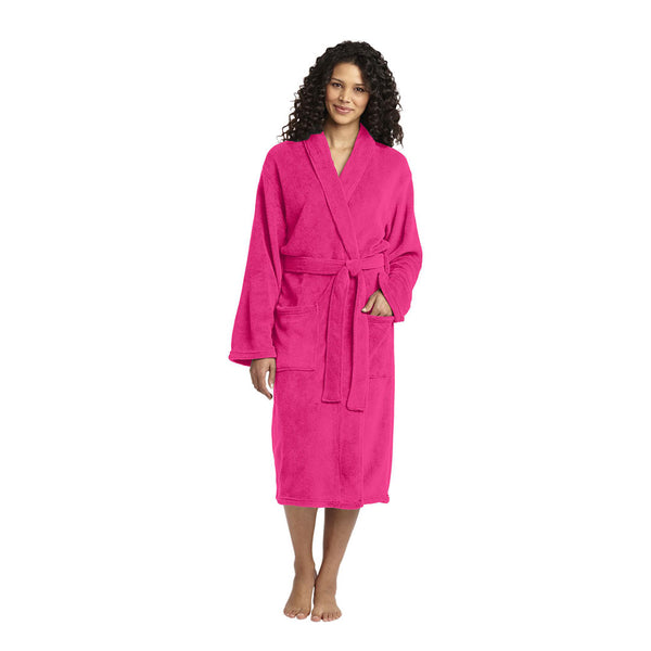 Pink Color 100% Cotton Bathrobe - Large