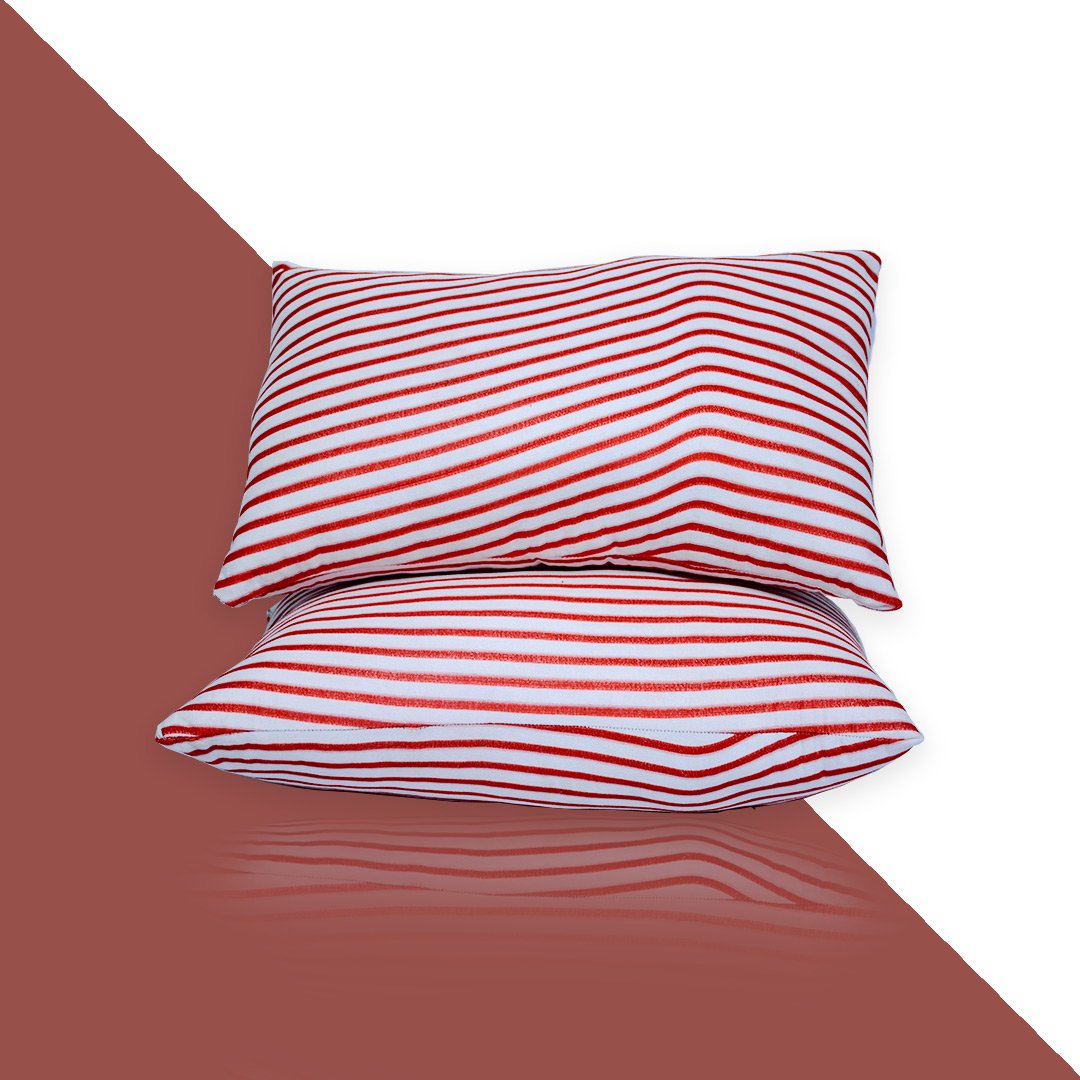 Terry Towels Waterproof Pillow Protector Set of 2 Pillow Case (Red) 19″x29″