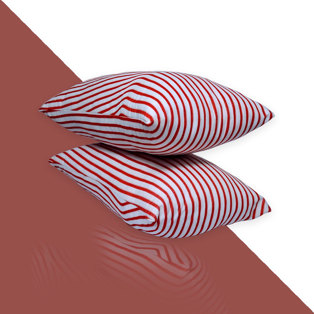 Terry Towels Waterproof Pillow Protector Set of 2 Pillow Case (Red) 19″x29″