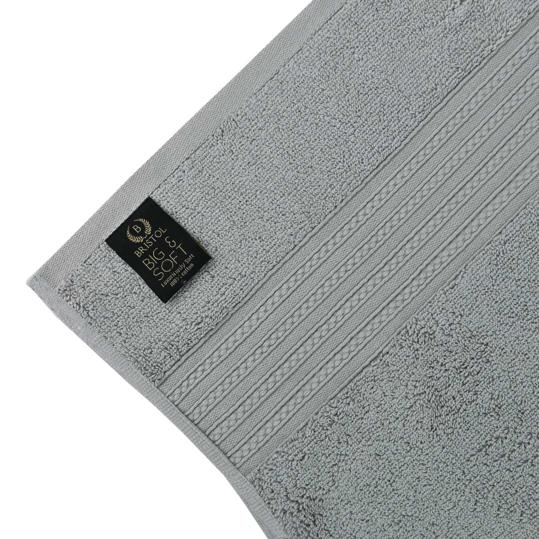 Luxury 100% Cotton Supreme Bath Towel - Light grey (27" x 54")
