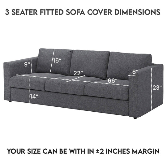 Green Color Cotton Jersey Fitted Sofa Cover – SSC88010