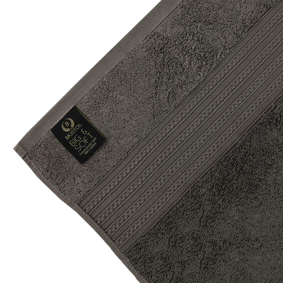 Luxury 100% Cotton Supreme Bath Towel - dark brown (27" x 54")