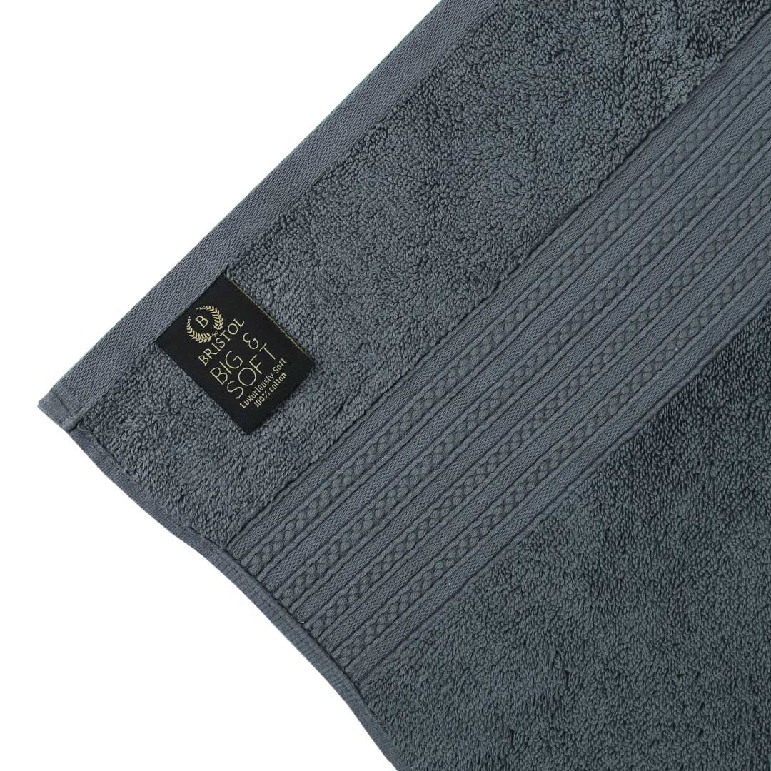 Luxury 100% Cotton Supreme Bath Towel - Dark grey (27" x 54")