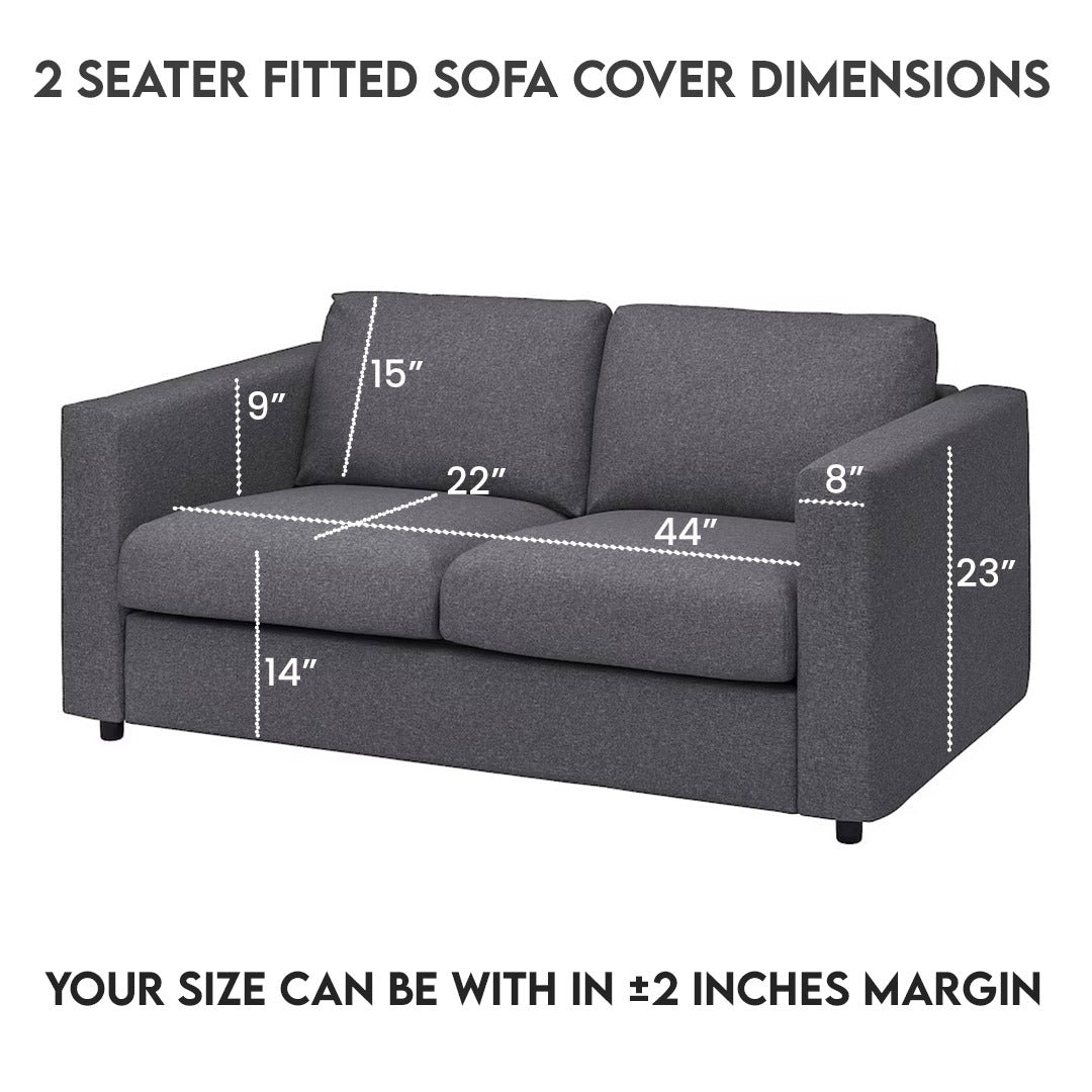 Plain Coffee Color Cotton Jersey Fitted Sofa Cover – SSC88010