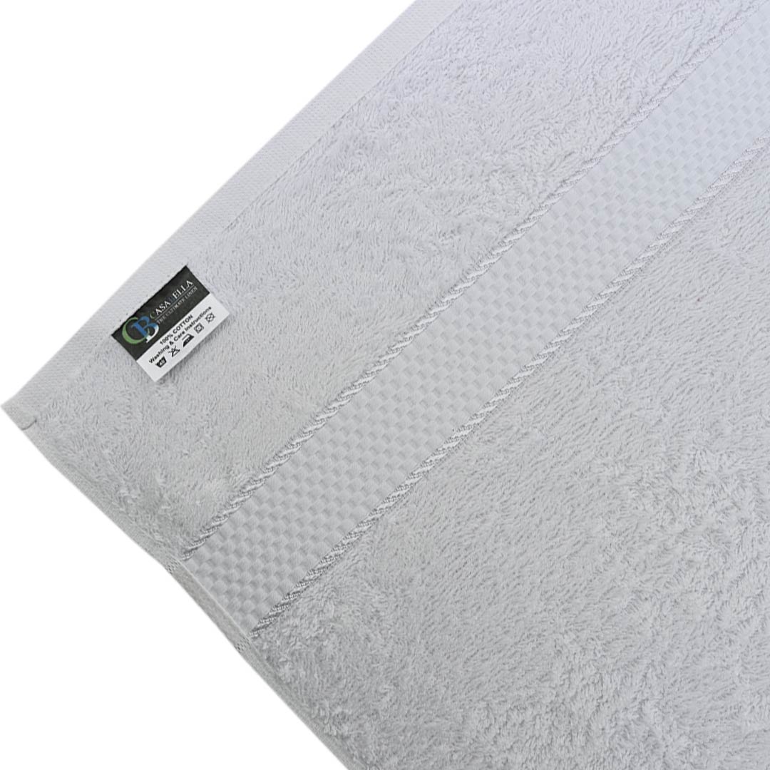Luxury 100% Cotton Supreme Bath Towel - White (27" x 54")