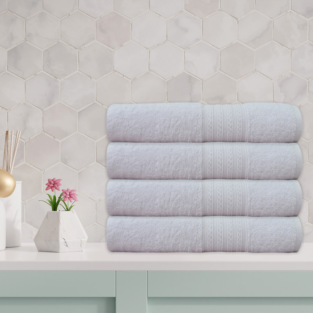 Luxury 100% Cotton Supreme Bath Towel - white (27" x 54")