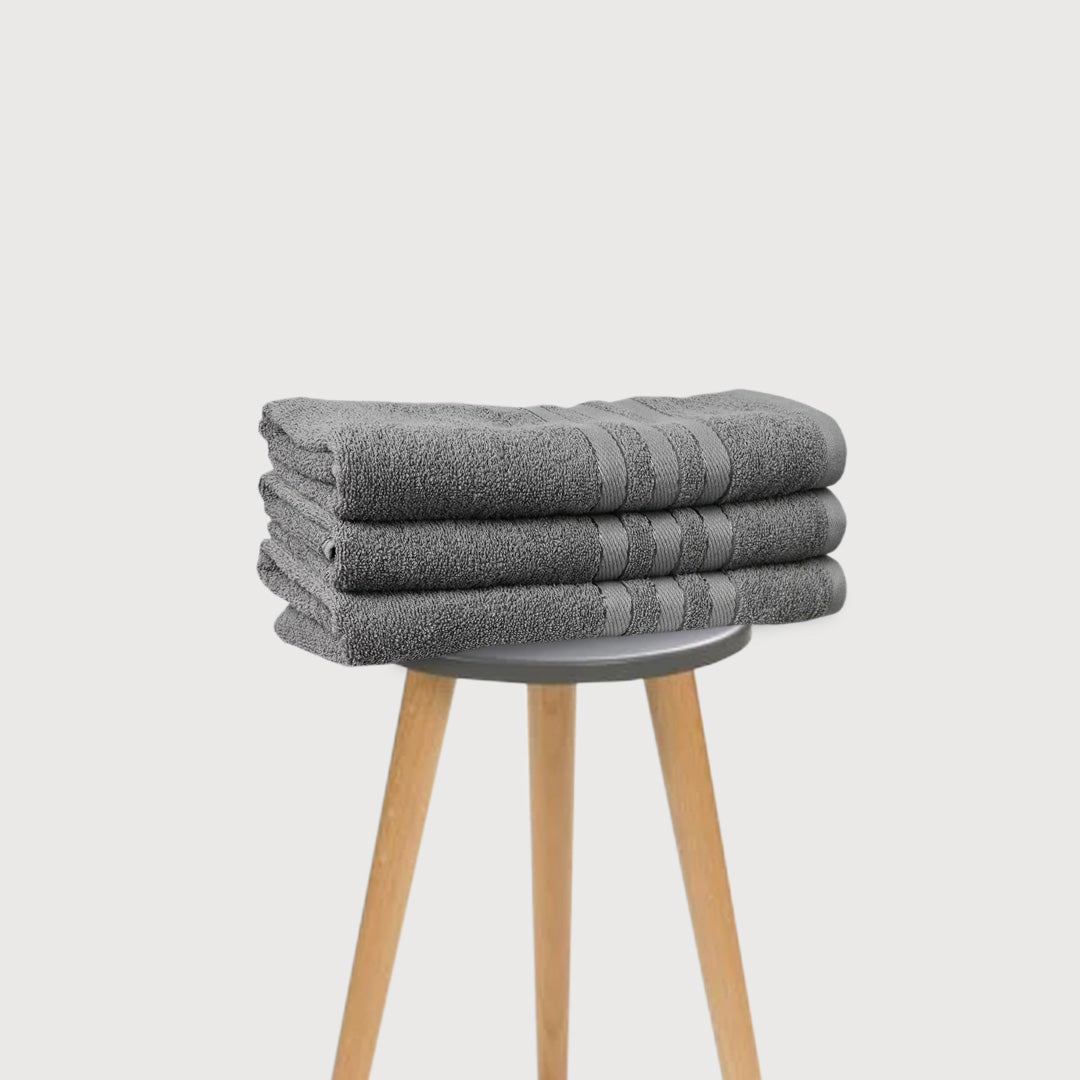Luxury 100% Cotton Supreme Bath Towel - Grey (20" x 40")